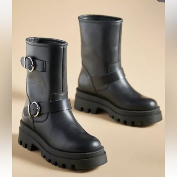 Anthropologie x Maeve Moto Boots Size 39EU or 8 US NWT - Picture 3 of 15
